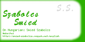 szabolcs smied business card